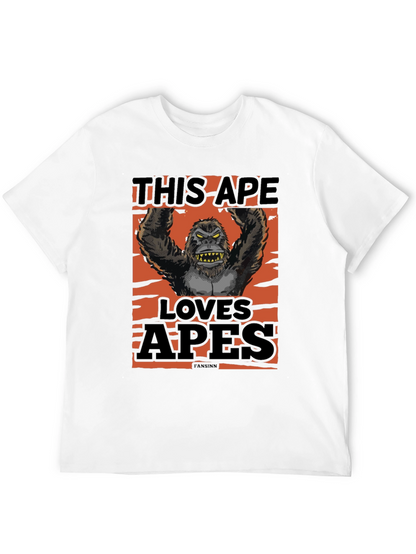 This Ape Loves Apes Graphic T-Shirt - Black