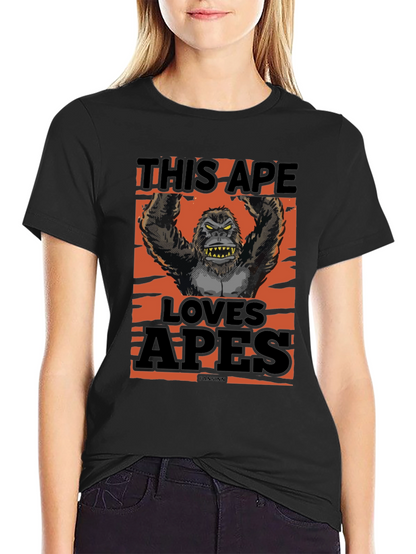 This Ape Loves Apes Graphic T-Shirt - Black