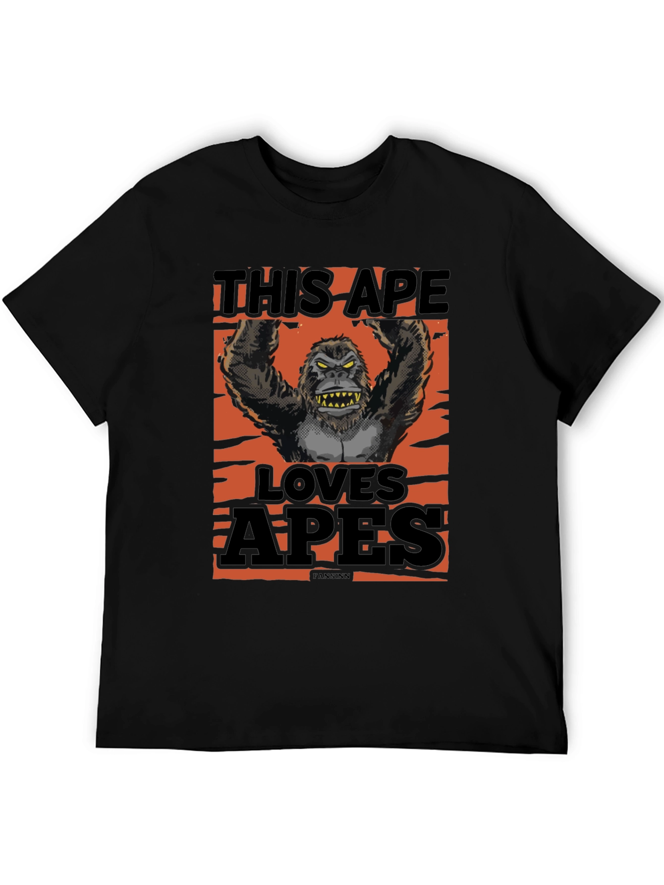 This Ape Loves Apes Graphic T-Shirt - Black