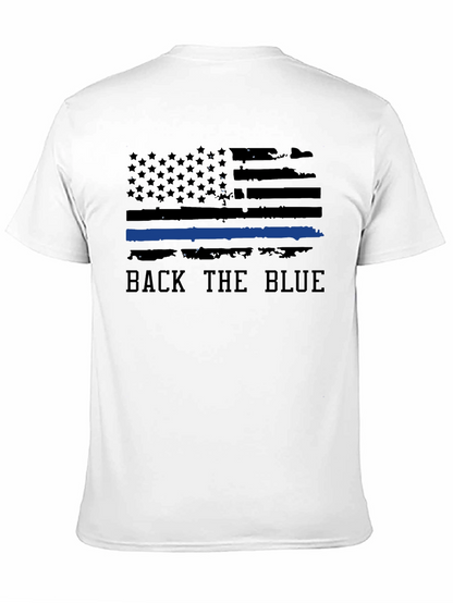 Back the Blue Graphic Tee - Black T-Shirt