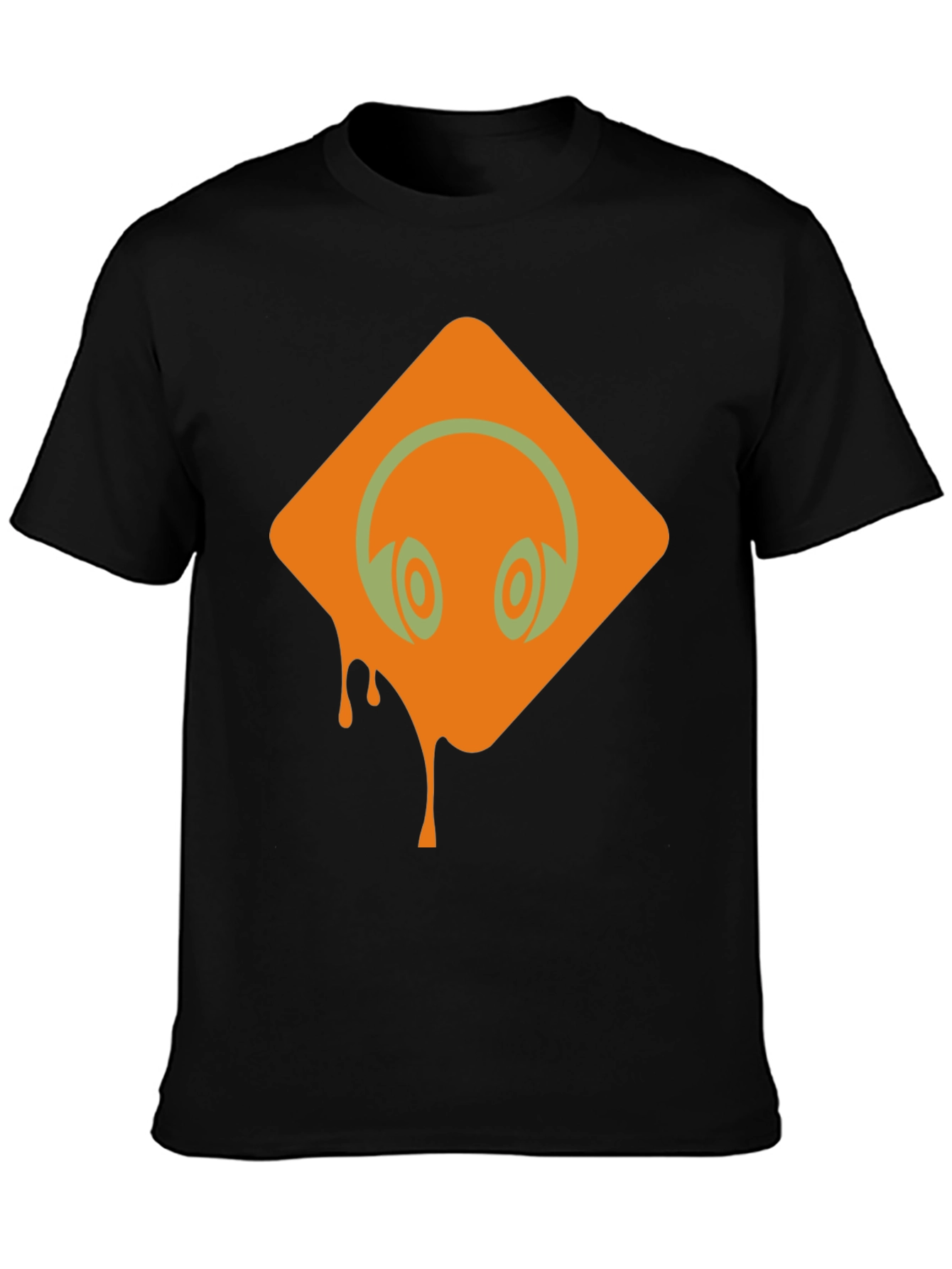 Headphones Graphic Black T-Shirt