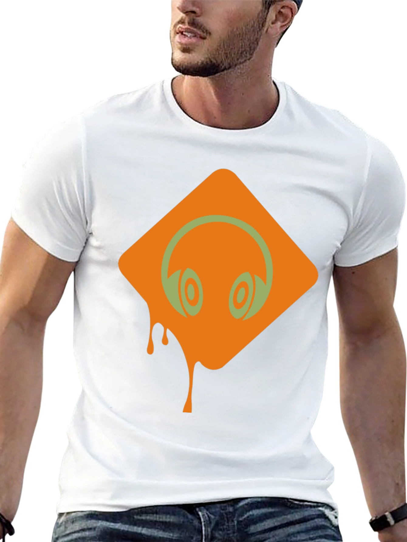 Headphones Graphic Black T-Shirt