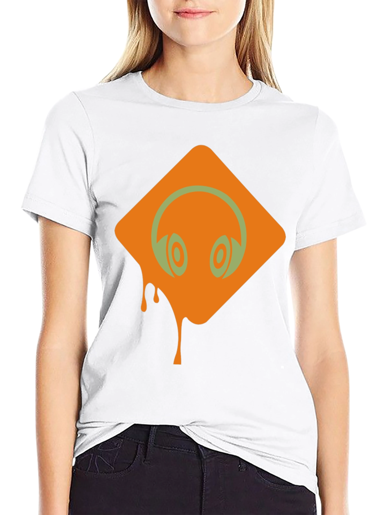 Headphones Graphic Black T-Shirt