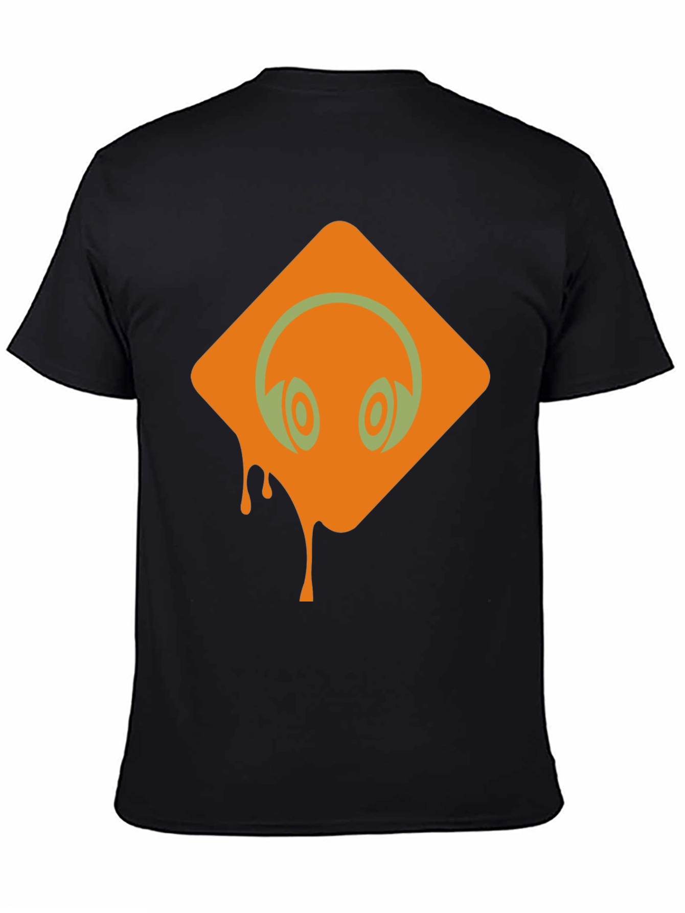 Headphones Graphic Black T-Shirt