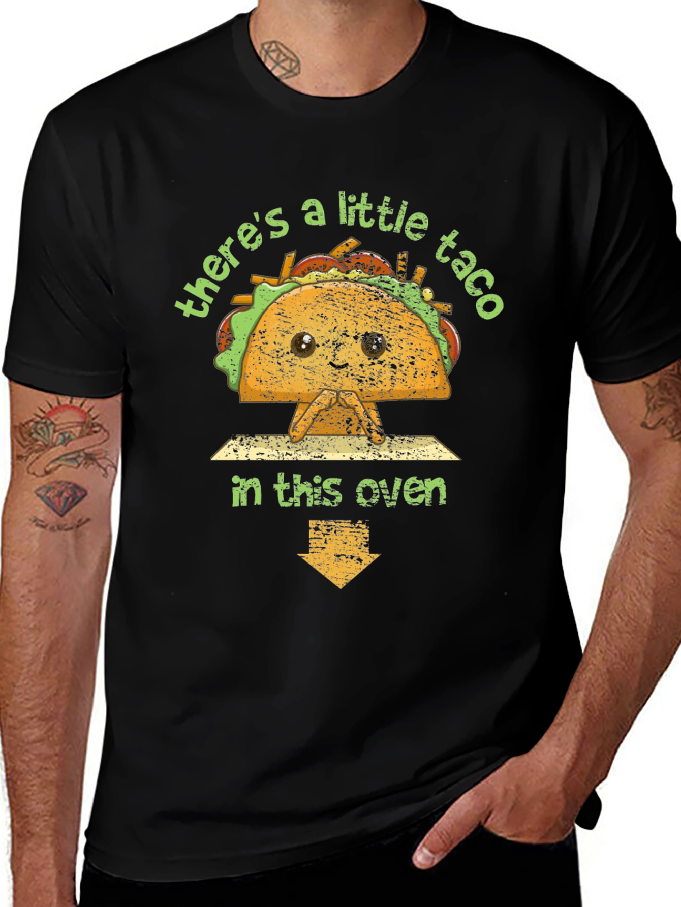 Cute Taco in the Oven Pregnancy Announcement T-Shirt