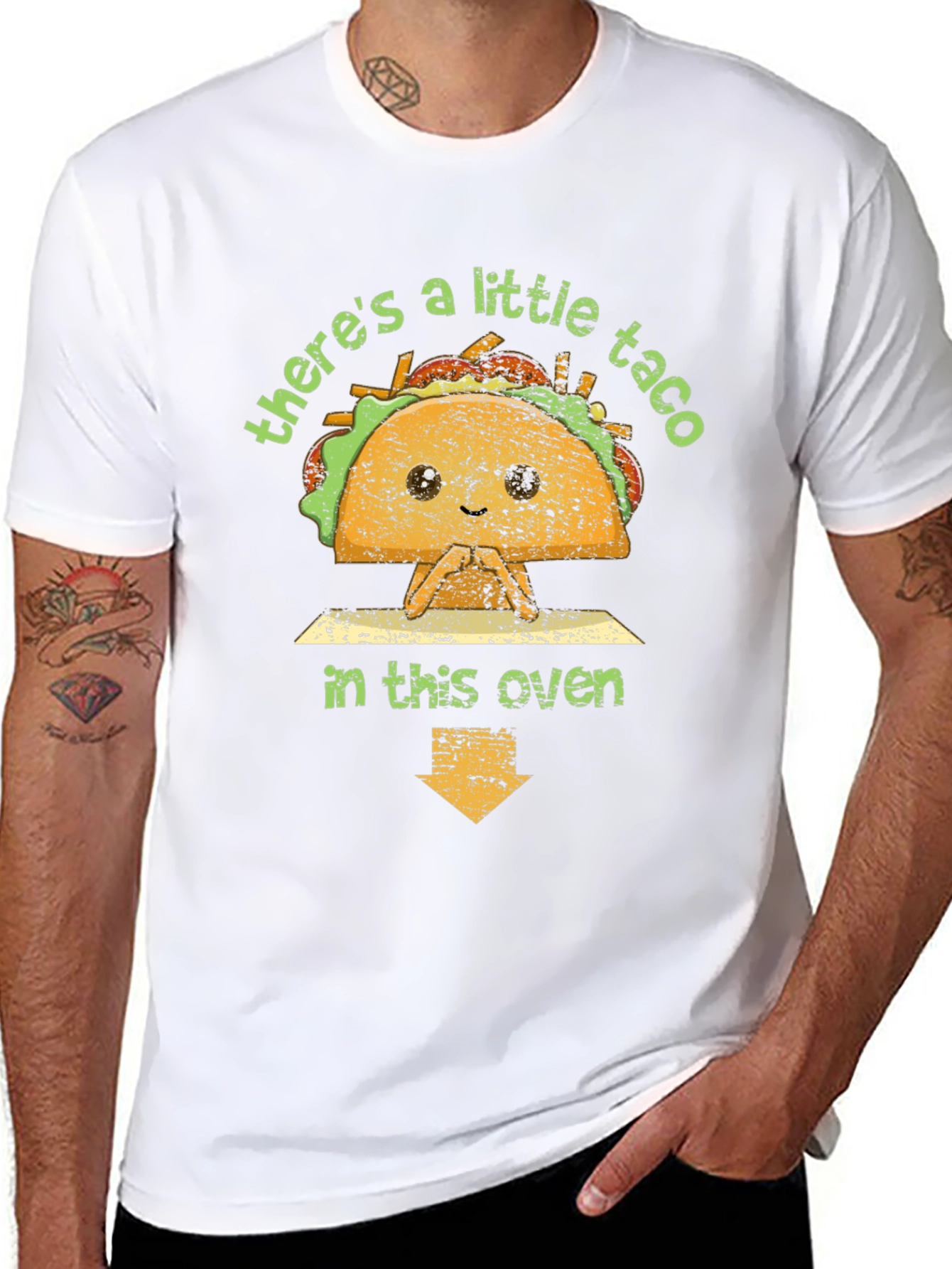 Cute Taco in the Oven Pregnancy Announcement T-Shirt