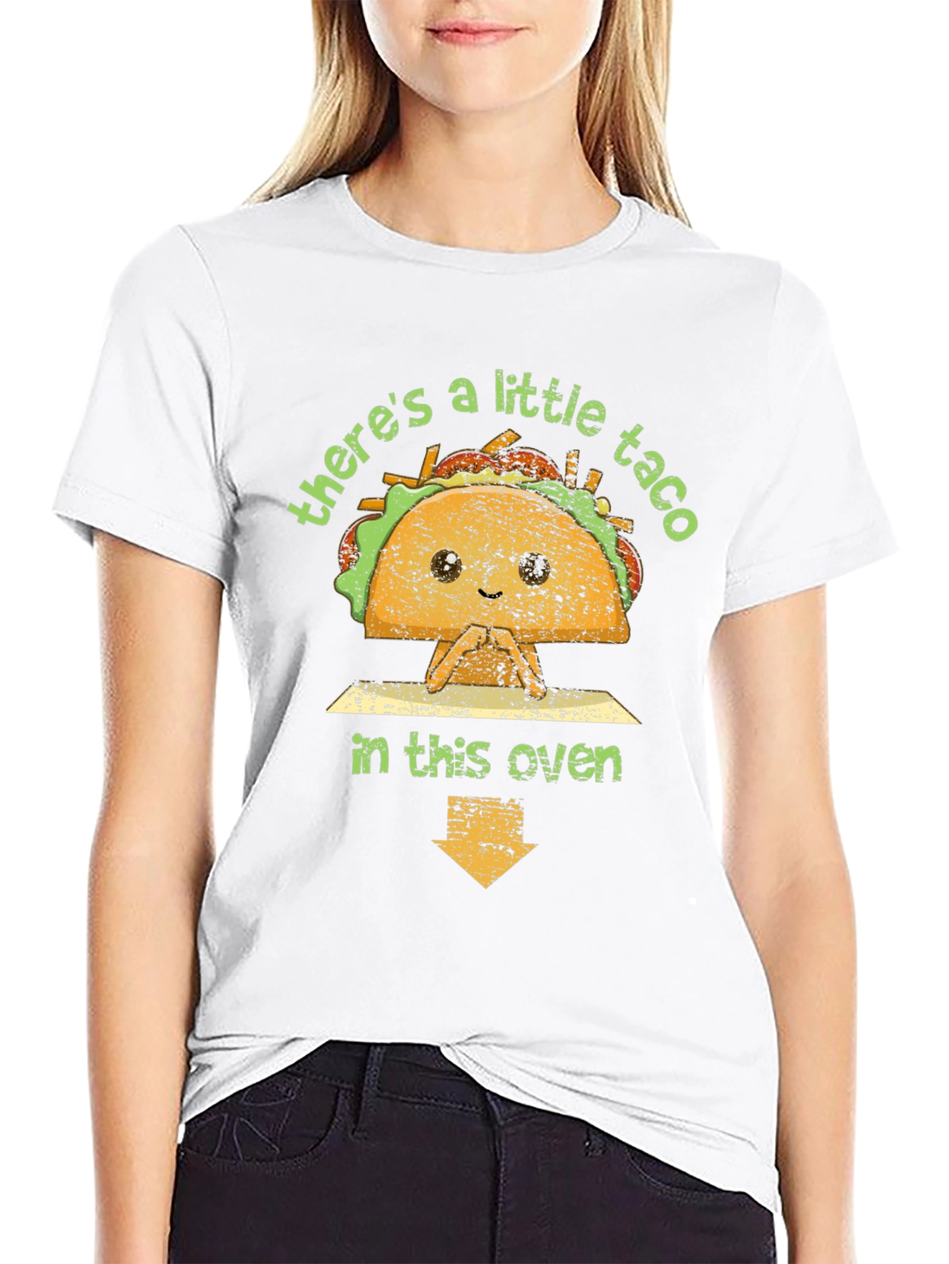 Cute Taco in the Oven Pregnancy Announcement T-Shirt