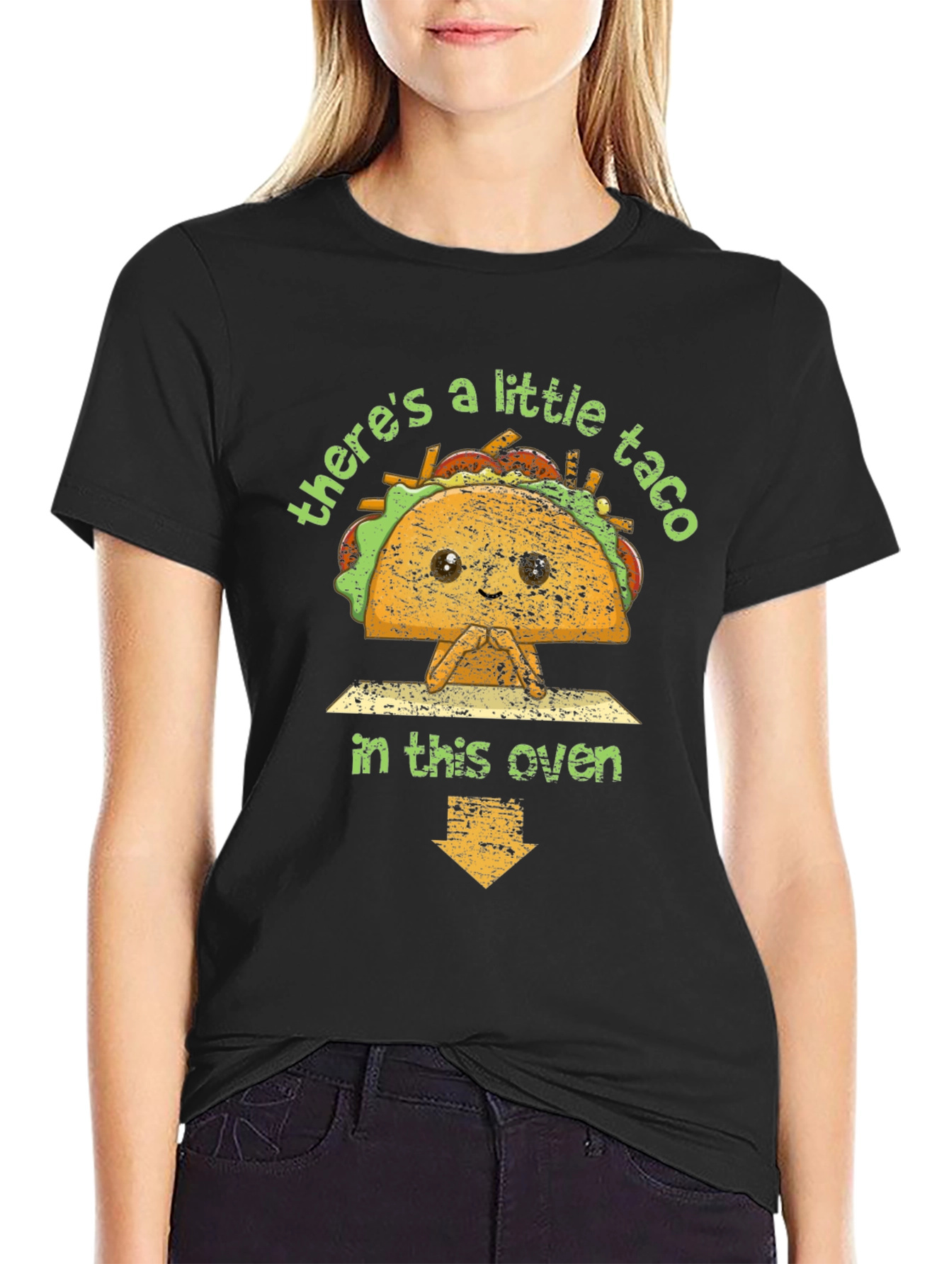 Cute Taco in the Oven Pregnancy Announcement T-Shirt