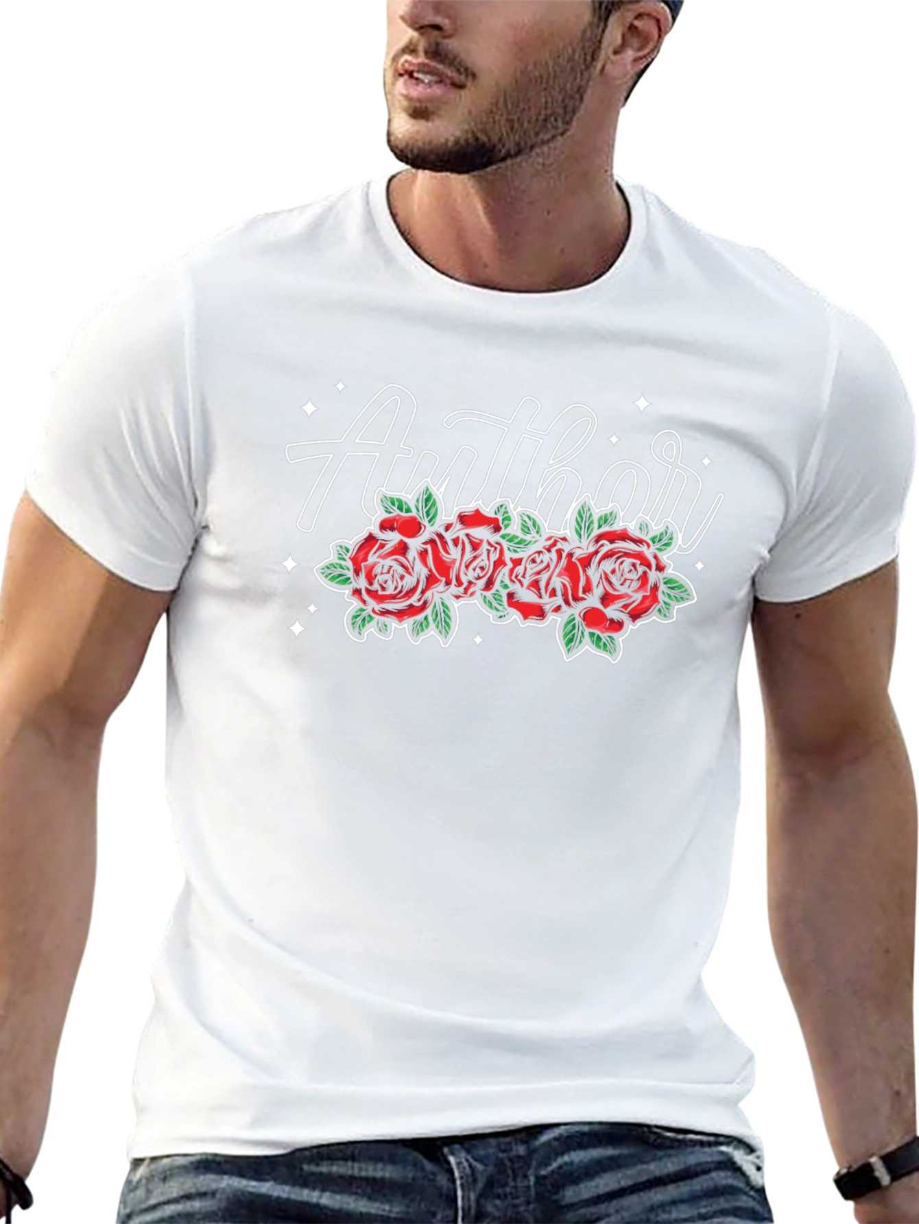 Author Rose Graphic Tee - Black