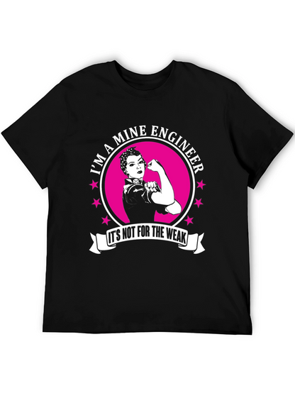 Mine Engineer Strong Woman T-Shirt