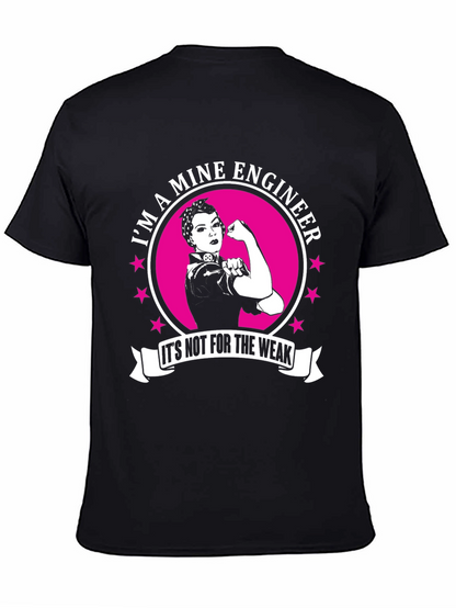 Mine Engineer Strong Woman T-Shirt