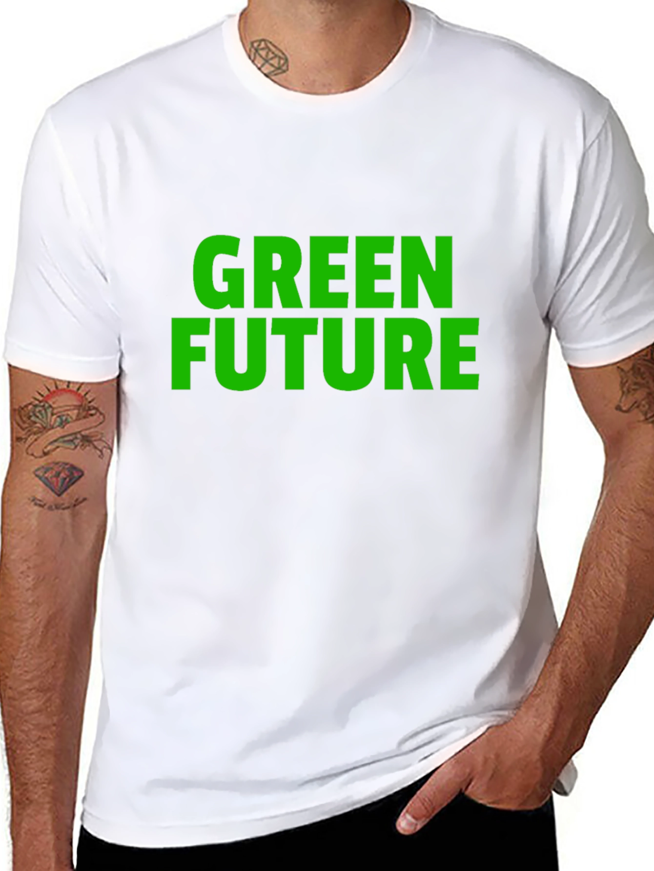 Green Future Graphic T-Shirt - Eco-Conscious Fashion