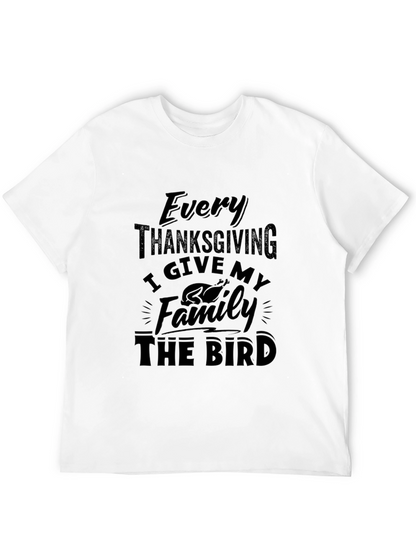 Thanksgiving The Bird Graphic T-Shirt