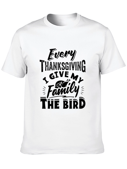 Thanksgiving The Bird Graphic T-Shirt