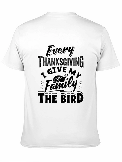 Thanksgiving The Bird Graphic T-Shirt