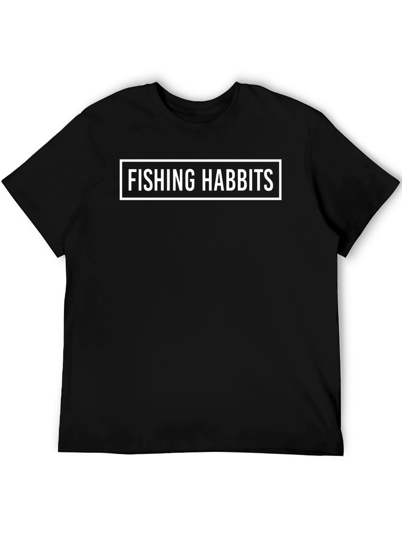 Fishing Habits Black T-Shirt