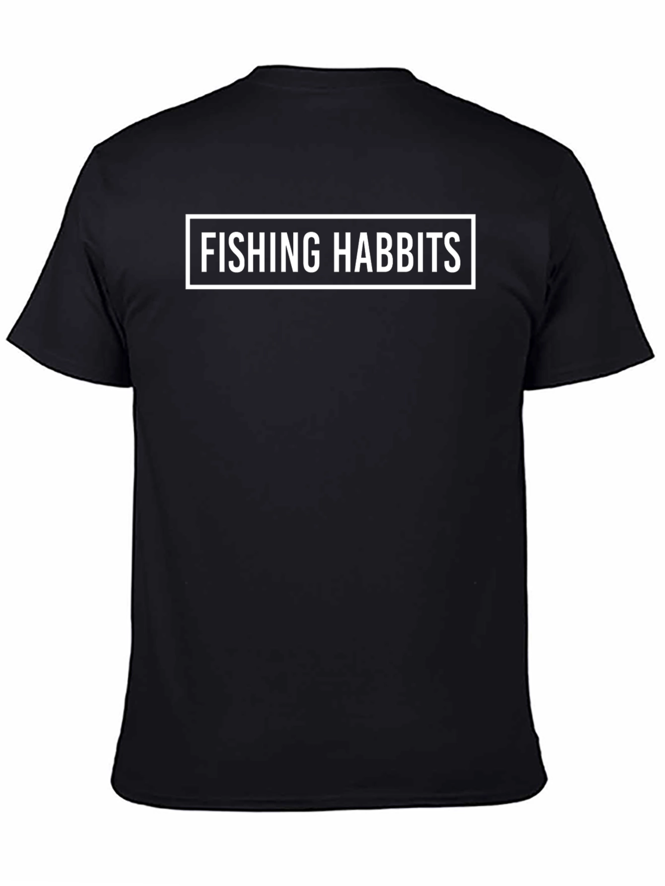 Fishing Habits Black T-Shirt