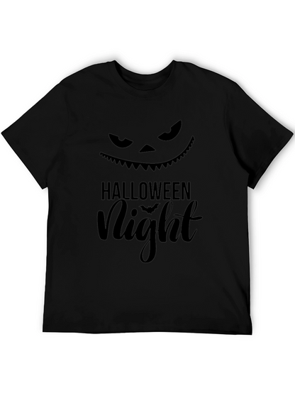 Halloween Night Graphic Tee - Spooky Season Shirt