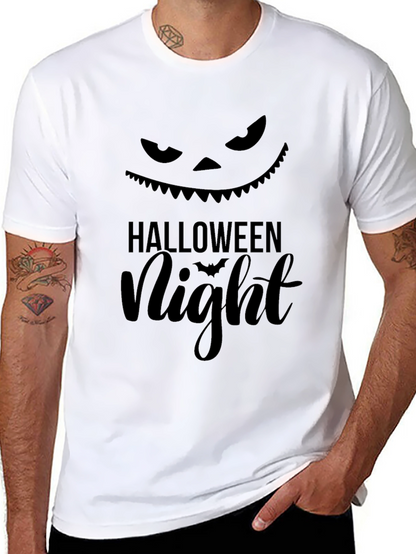 Halloween Night Graphic Tee - Spooky Season Shirt