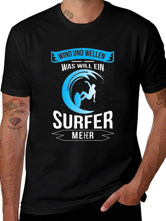 Surfer Graphic Tee - Wind und Wellen