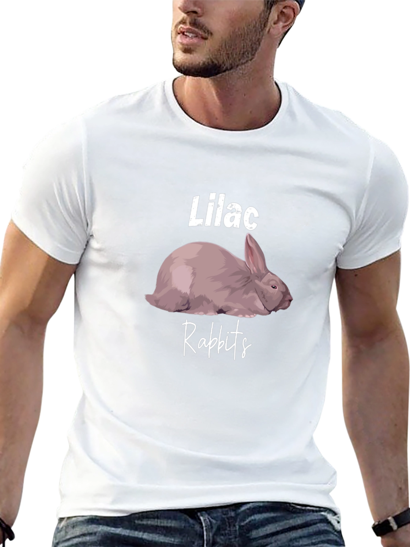 Lilac Rabbit T-Shirt - Cute Animal Tee