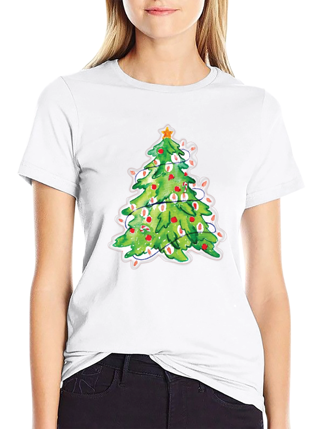 Christmas Tree T-Shirt Festive Holiday Tee