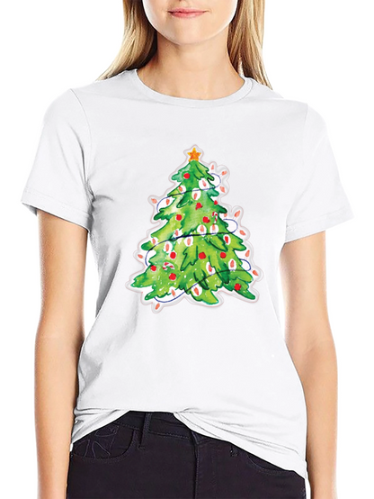 Christmas Tree T-Shirt Festive Holiday Tee
