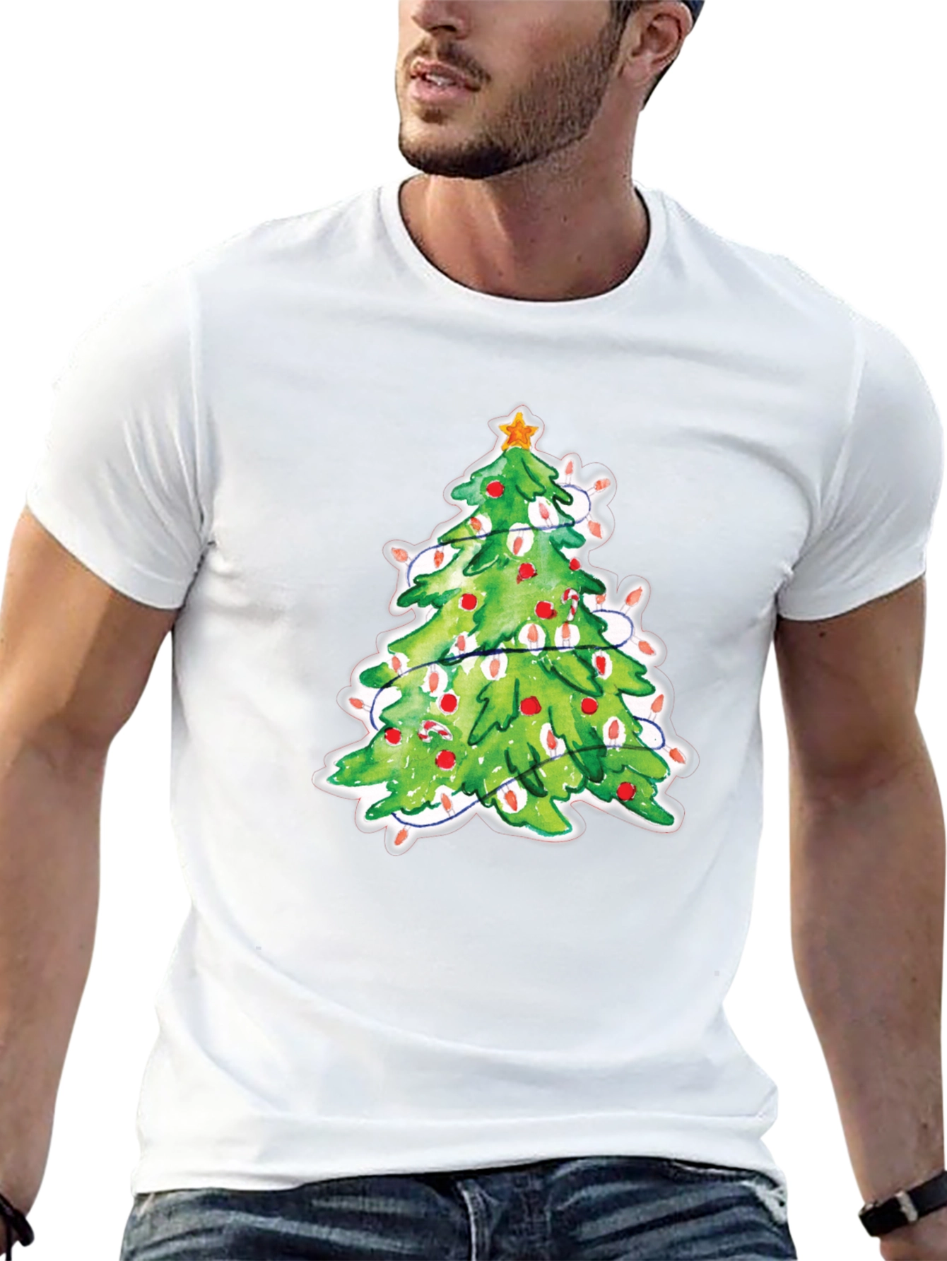 Christmas Tree T-Shirt Festive Holiday Tee