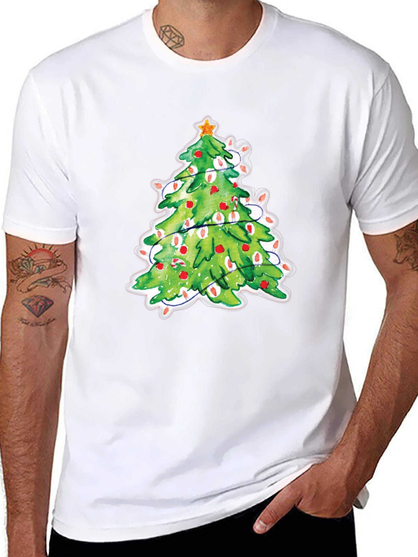 Christmas Tree T-Shirt Festive Holiday Tee