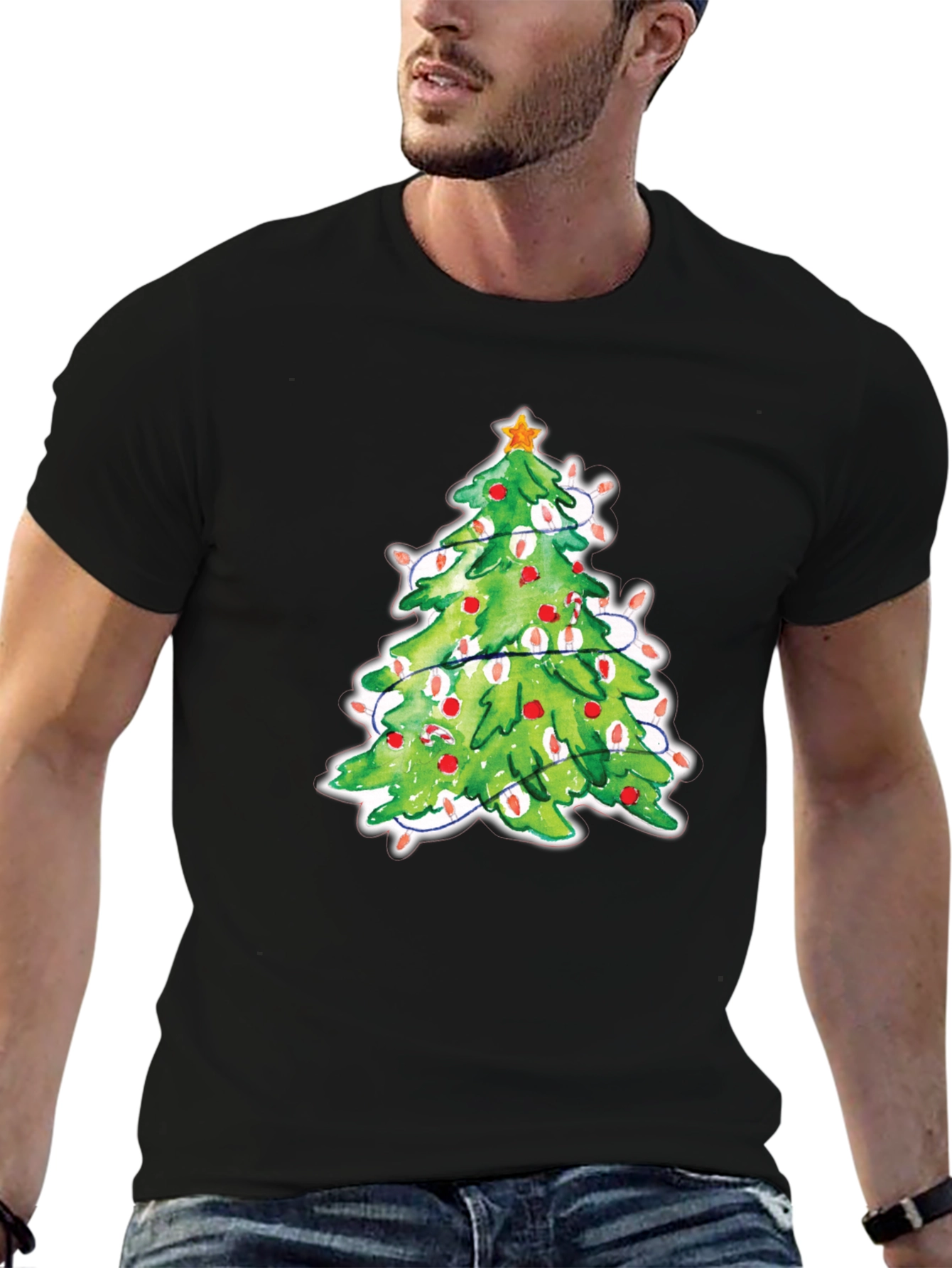 Christmas Tree T-Shirt Festive Holiday Tee
