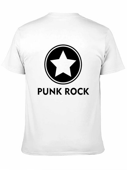 Punk Rock Star Graphic Tee - Classic Black T-Shirt