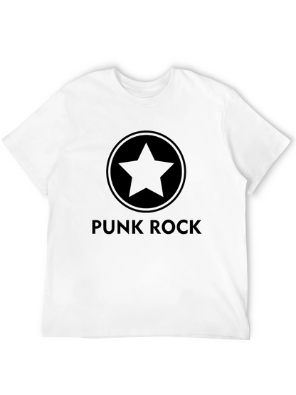 Punk Rock Star Graphic Tee - Classic Black T-Shirt