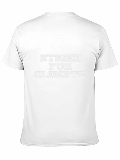Strike For Climate Black T-Shirt - Eco-Friendly Awareness