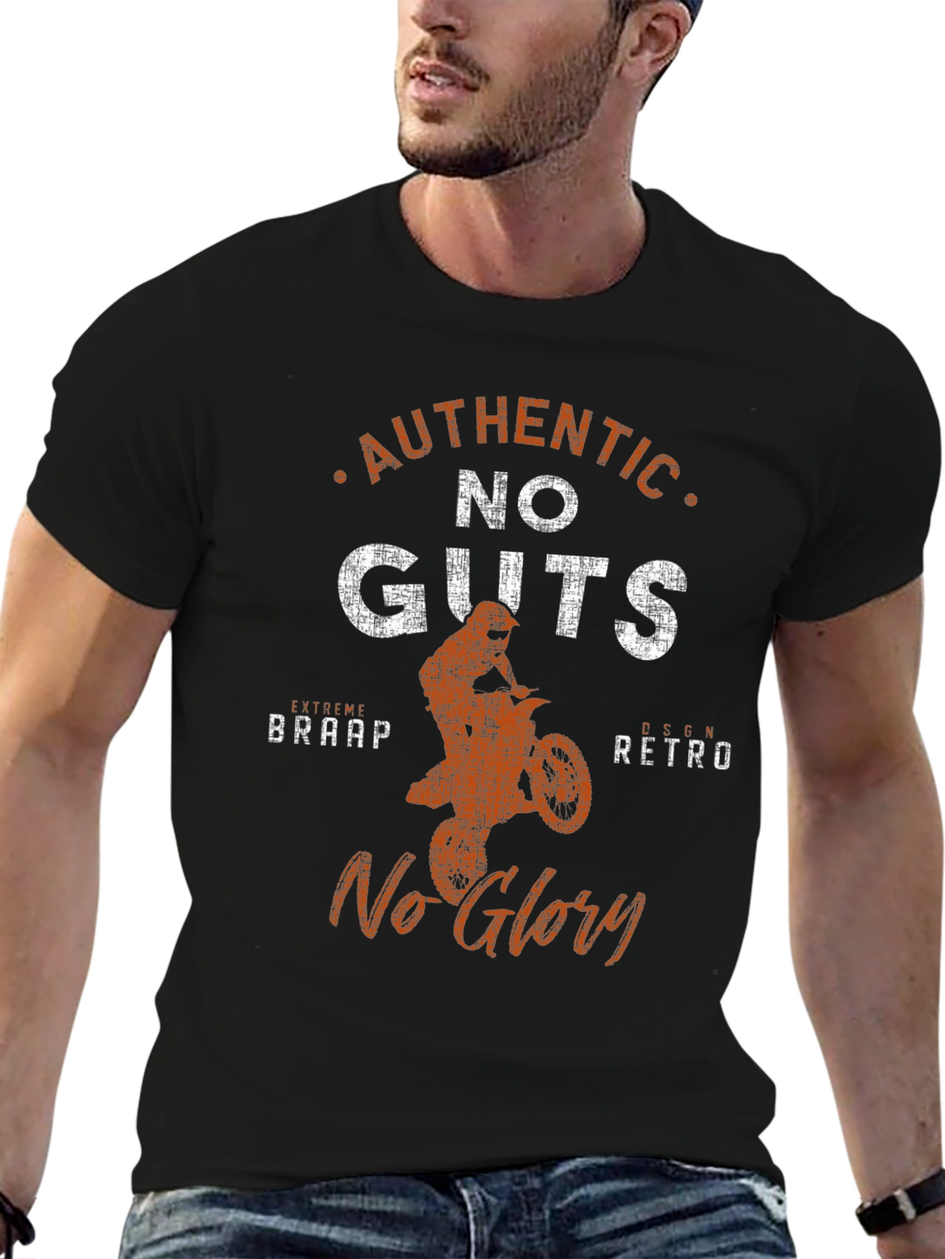 Authentic No Guts No Glory Motocross T-Shirt