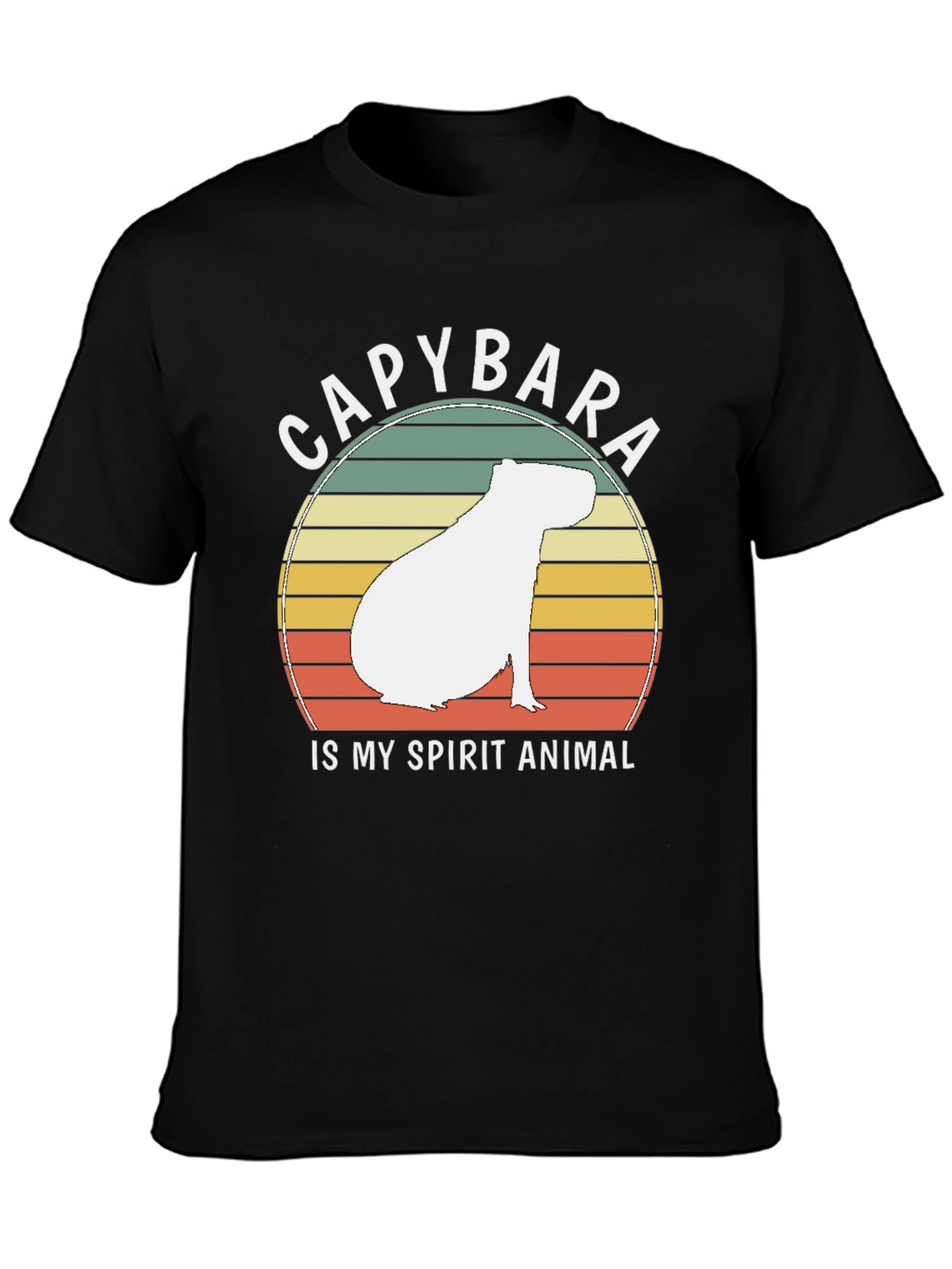 Capybara Spirit Animal T-Shirt - Retro Design