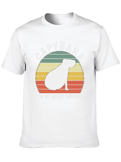 Capybara Spirit Animal T-Shirt - Retro Design