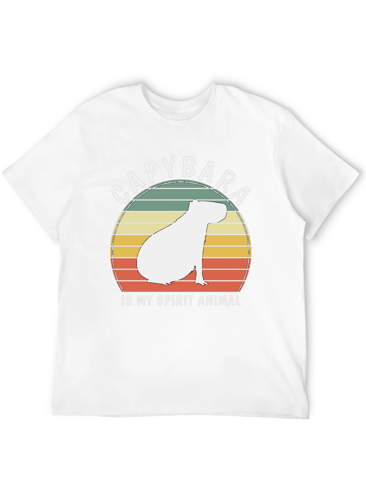Capybara Spirit Animal T-Shirt - Retro Design