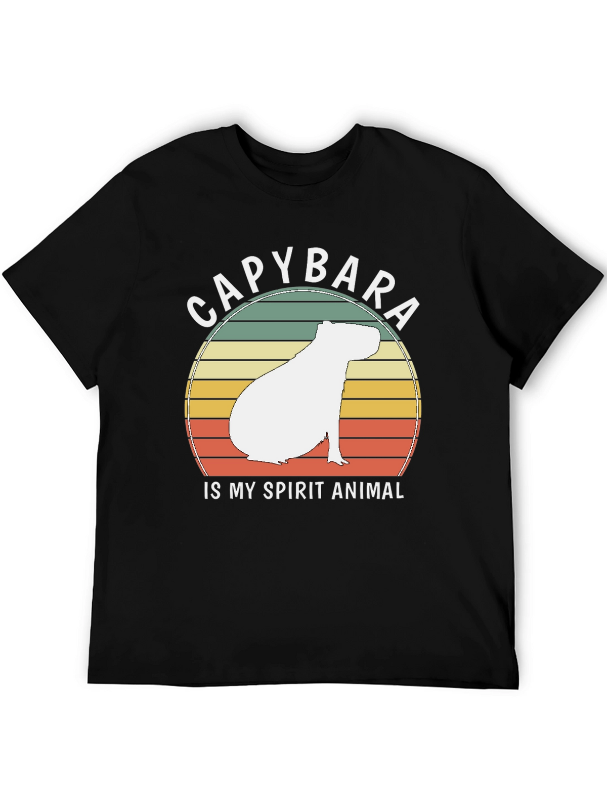 Capybara Spirit Animal T-Shirt - Retro Design