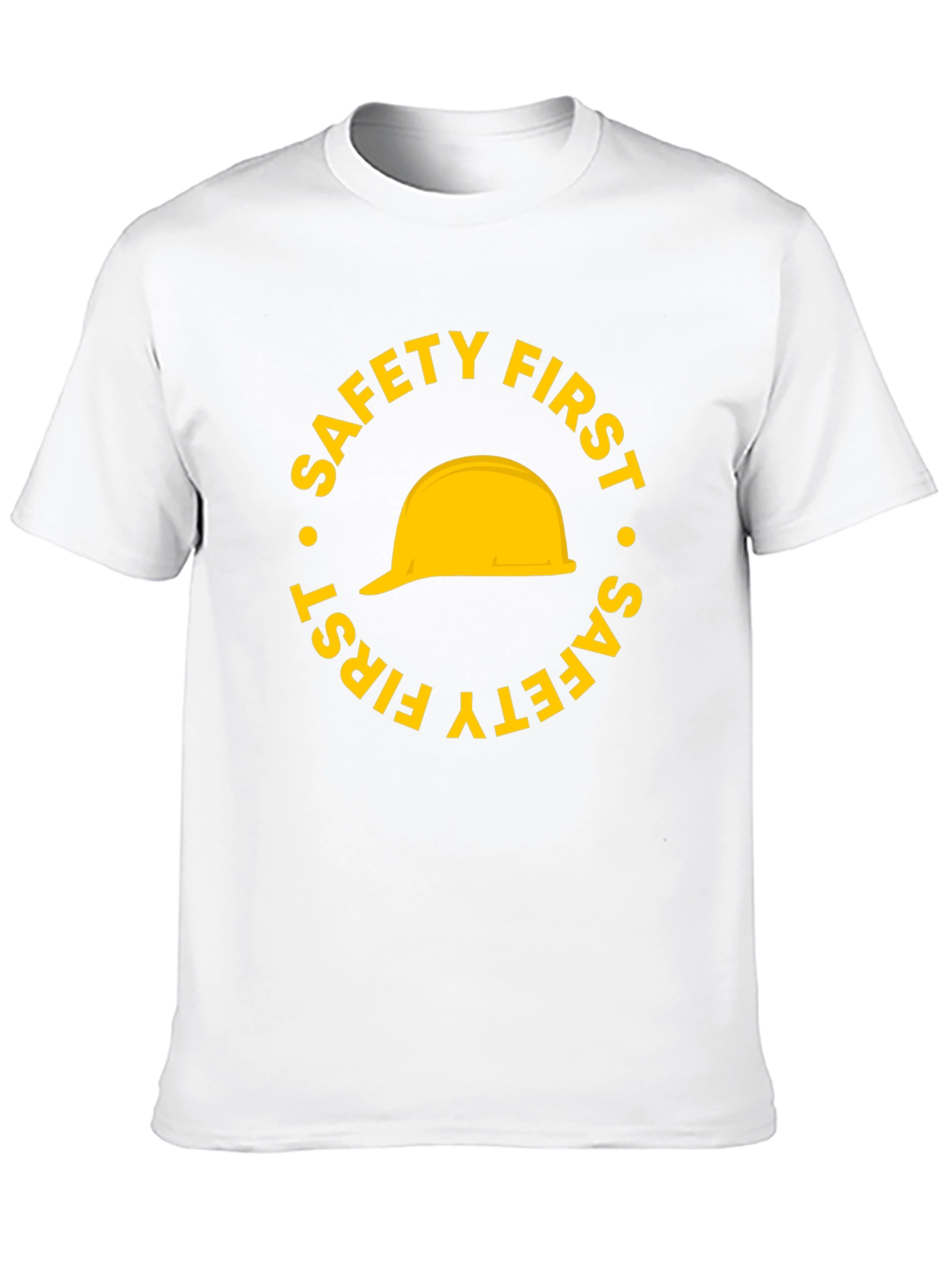 Safety First Hard Hat Graphic T-Shirt - Black