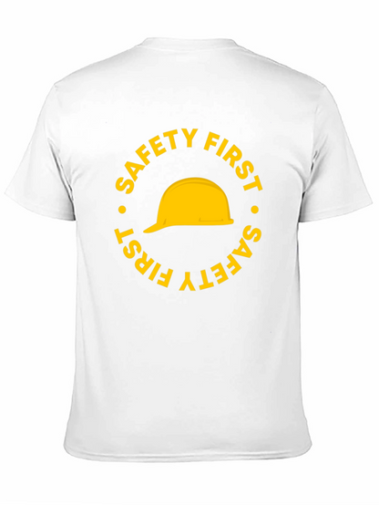 Safety First Hard Hat Graphic T-Shirt - Black