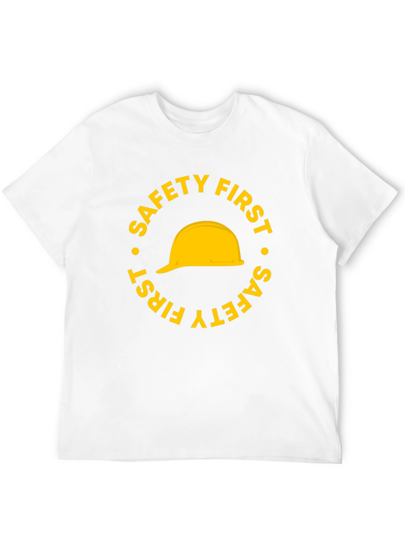 Safety First Hard Hat Graphic T-Shirt - Black