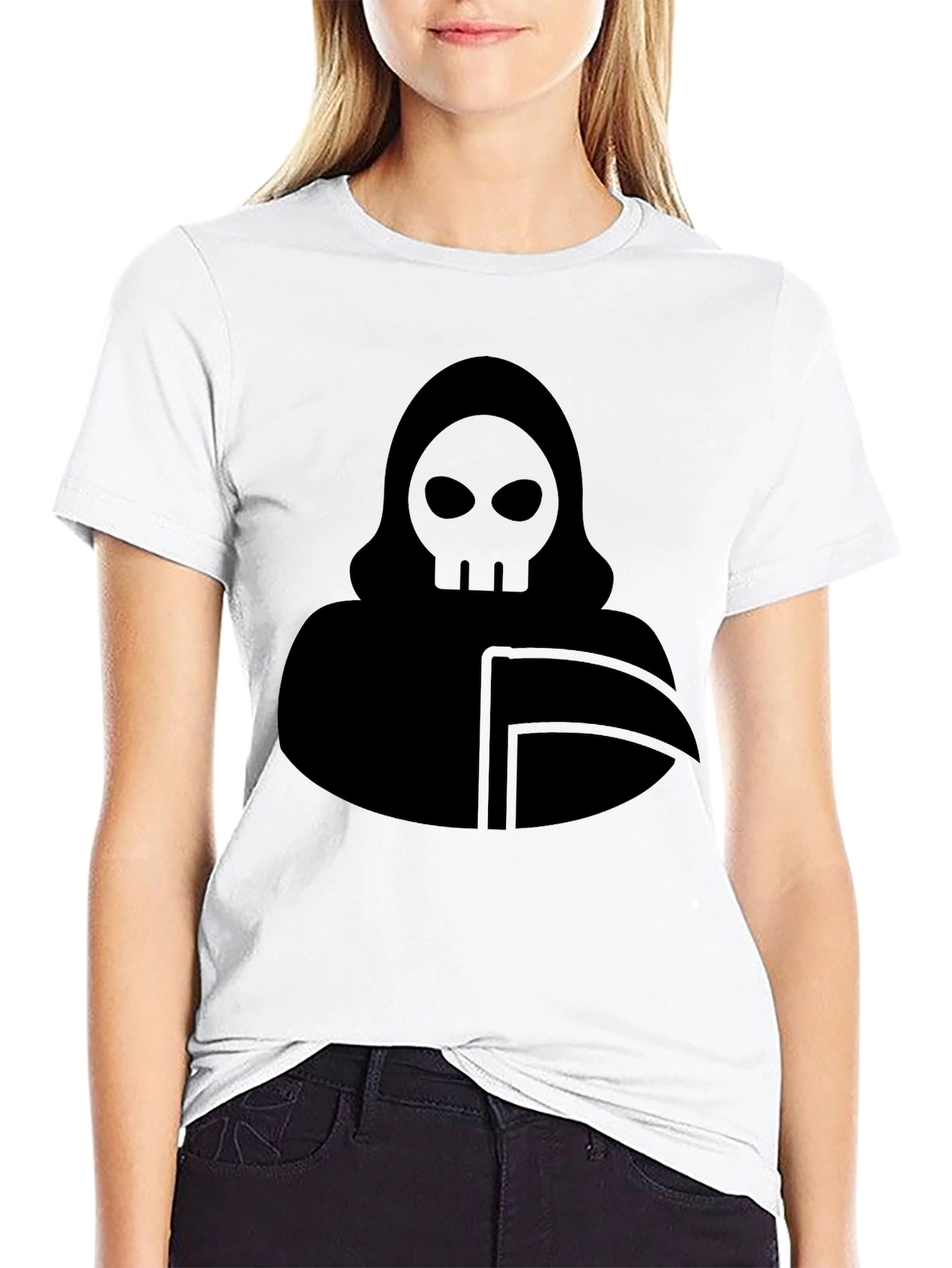Grim Reaper Graphic Black T-Shirt