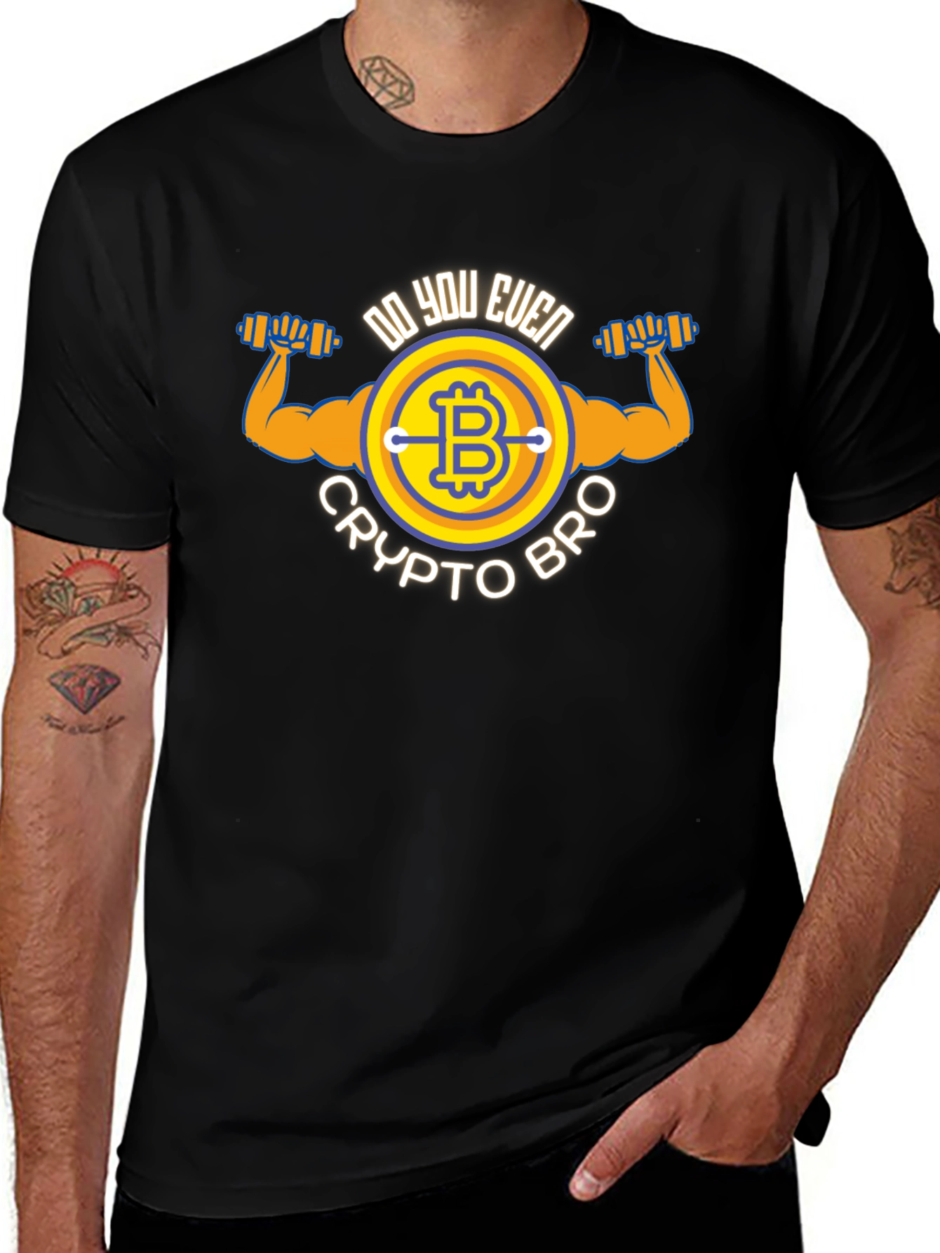 Crypto Bro Bitcoin Graphic T-Shirt