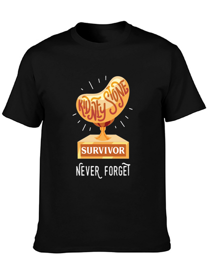Kidney Stone Survivor T-Shirt - Never Forget