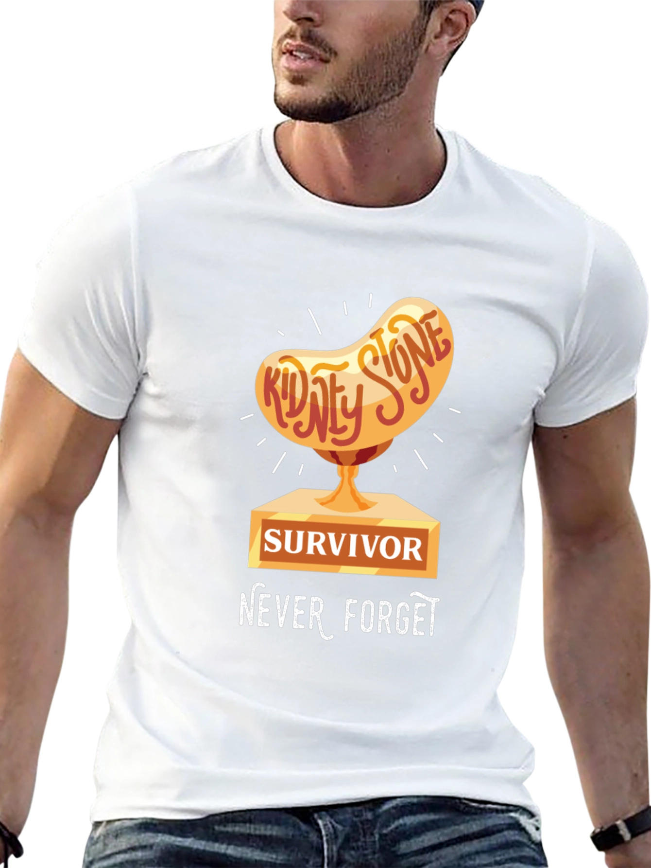 Kidney Stone Survivor T-Shirt - Never Forget