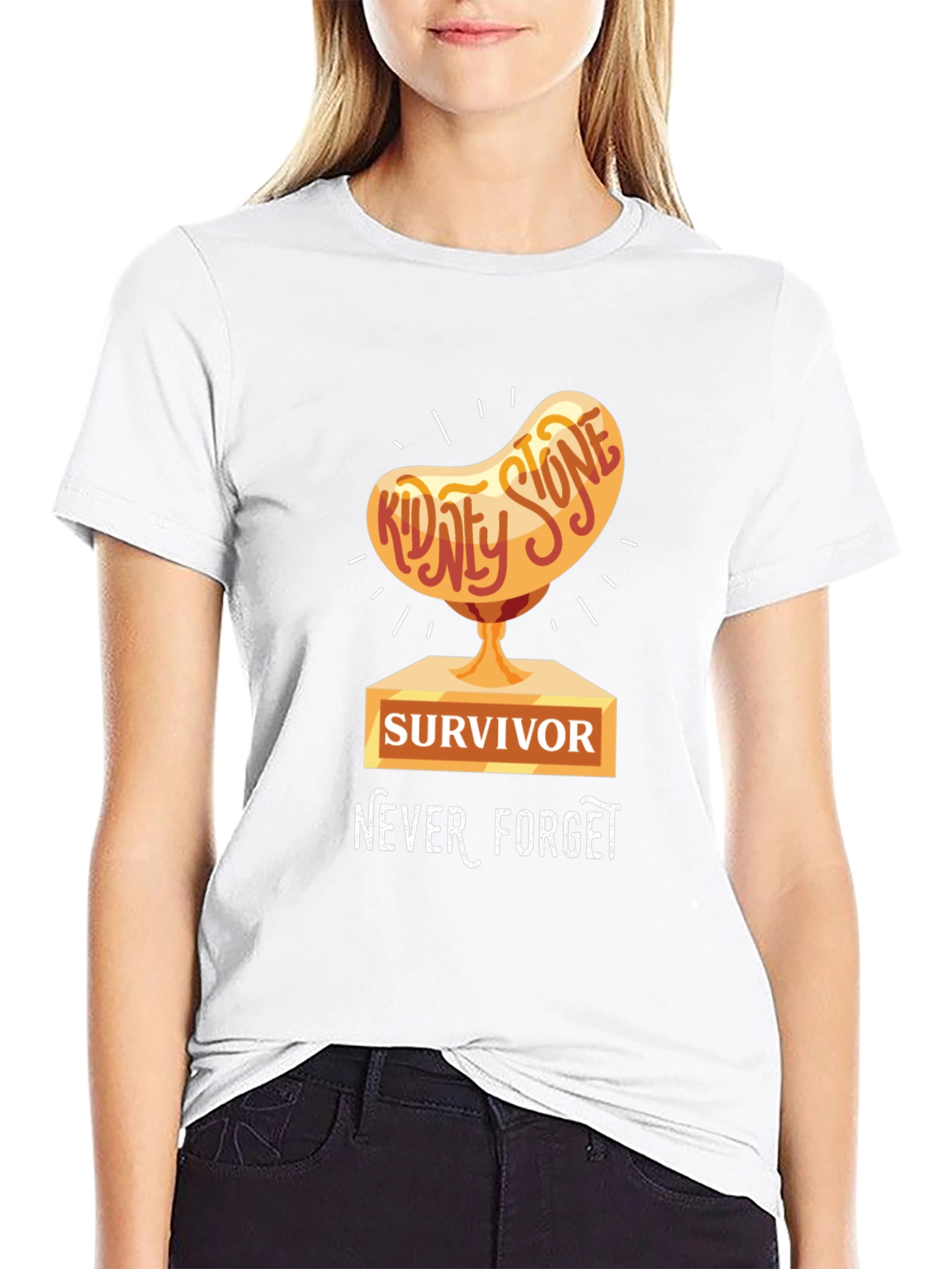 Kidney Stone Survivor T-Shirt - Never Forget