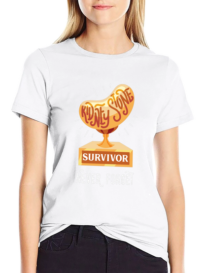 Kidney Stone Survivor T-Shirt - Never Forget