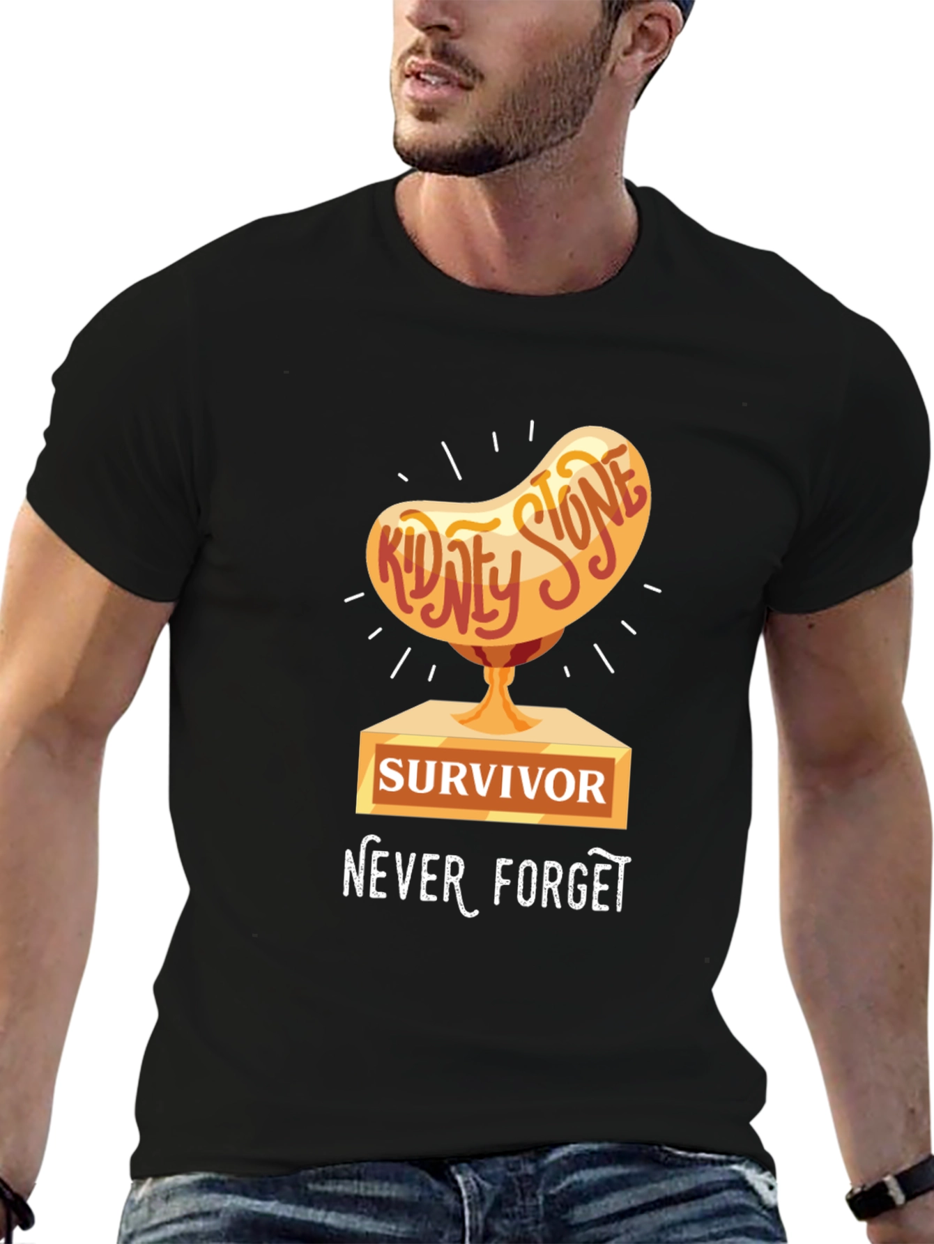 Kidney Stone Survivor T-Shirt - Never Forget