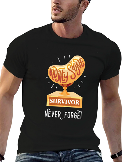 Kidney Stone Survivor T-Shirt - Never Forget