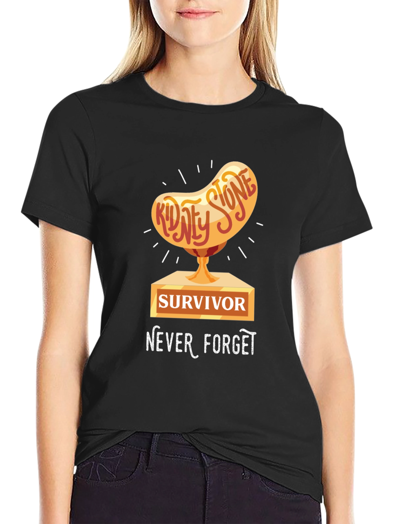 Kidney Stone Survivor T-Shirt - Never Forget